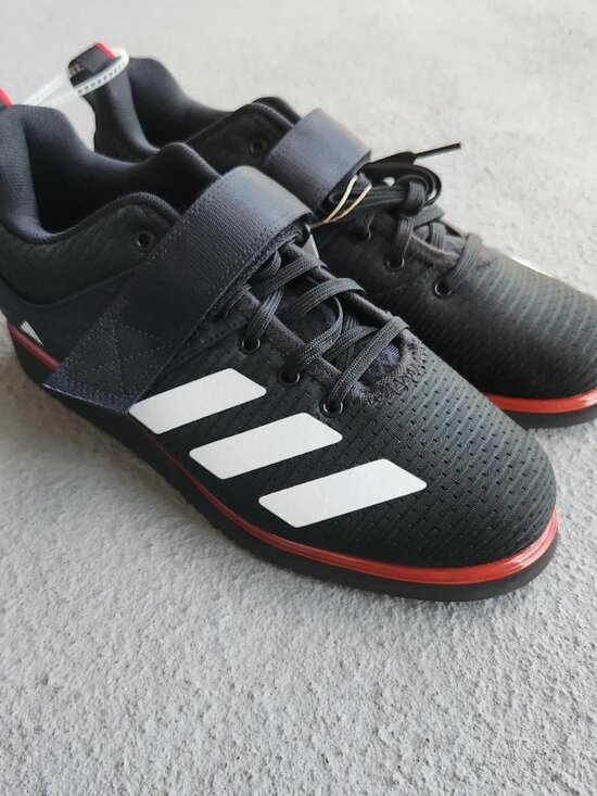 Adidas Powerlift 5 Weightlifting Men\'s Shoes Size 8 Black Red IH8238 main image 6